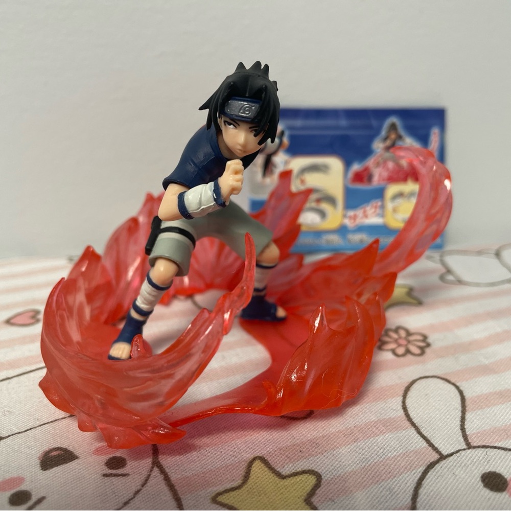 Sasuke Uchiha Naruto Figurine Real Collection Mini Toy Gashapon 2003 Ninja
